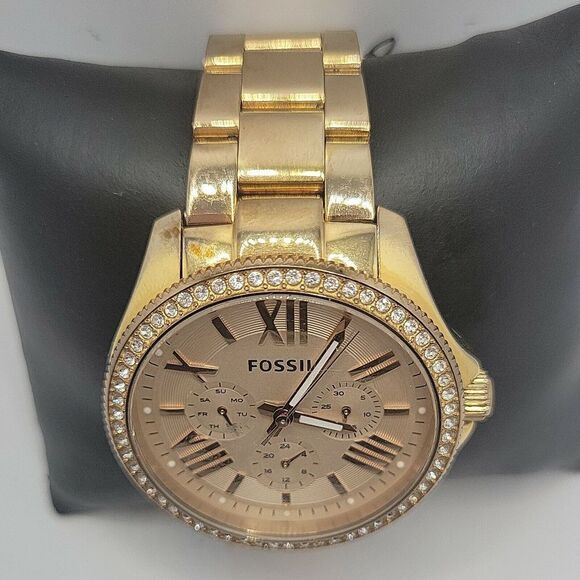 Fossil Cecile AM4483 Womens Stainless Steel Analog Dial Quartz Wrist Watch BC554 - Picture 4 of 10